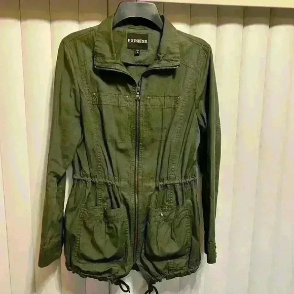 Express Drawstring Utility Jacket, Sz XSmall.Fits women in size small perfectly - Picture 1 of 10
